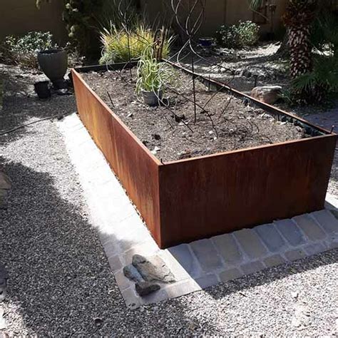 corten steel planter boxes sydney|rectangular corten steel planters.